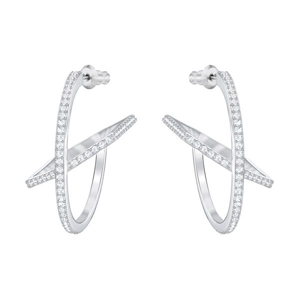 Swarovski Hoop Fever Pierced Earrings Swarovski Hoop Fever Pierced Earrings