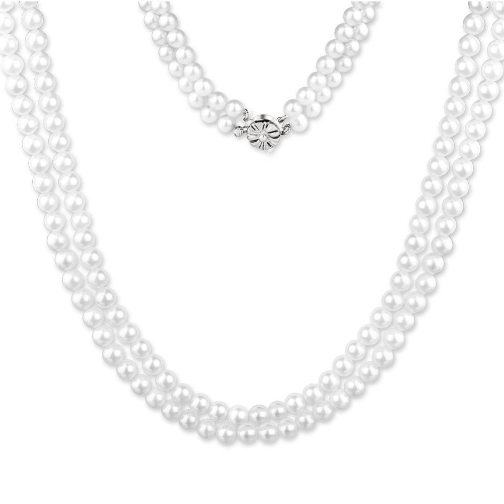 Newbridge Grace Kelly 2 Strand Pearl Necklace Newbridge Silverware Fallers.ie Fallers Jewellers Galway