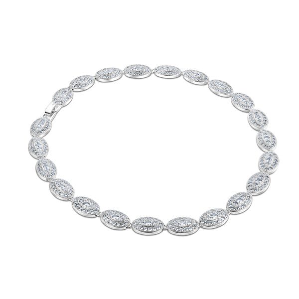 Newbridge Necklace with Clear Stones - Newbridge Silverware - Fallers ...