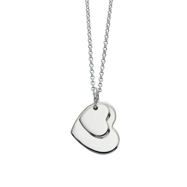 SILVER ENGRAVABLE HEART PENDANT 1 