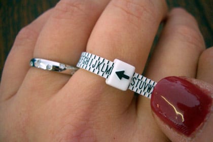 How to measure your ring size - Fallers Irish Jewelers