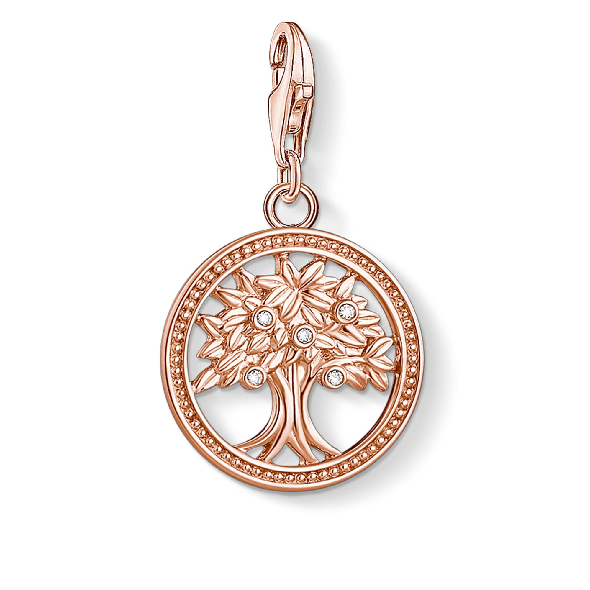 Thomas Sabo Charm Pendant Tree of Life Rose Gold THOMAS SABO Thomas Sabo Charm Club Fallers.ie Fallers Jewellers Galway