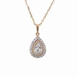 Diamond Pear Shaped Pendant 