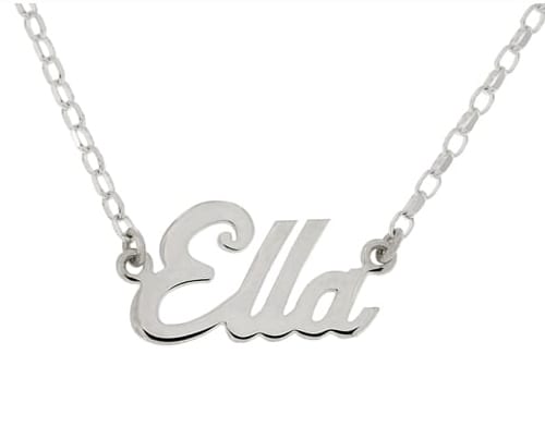 Sterling silver name necklace 