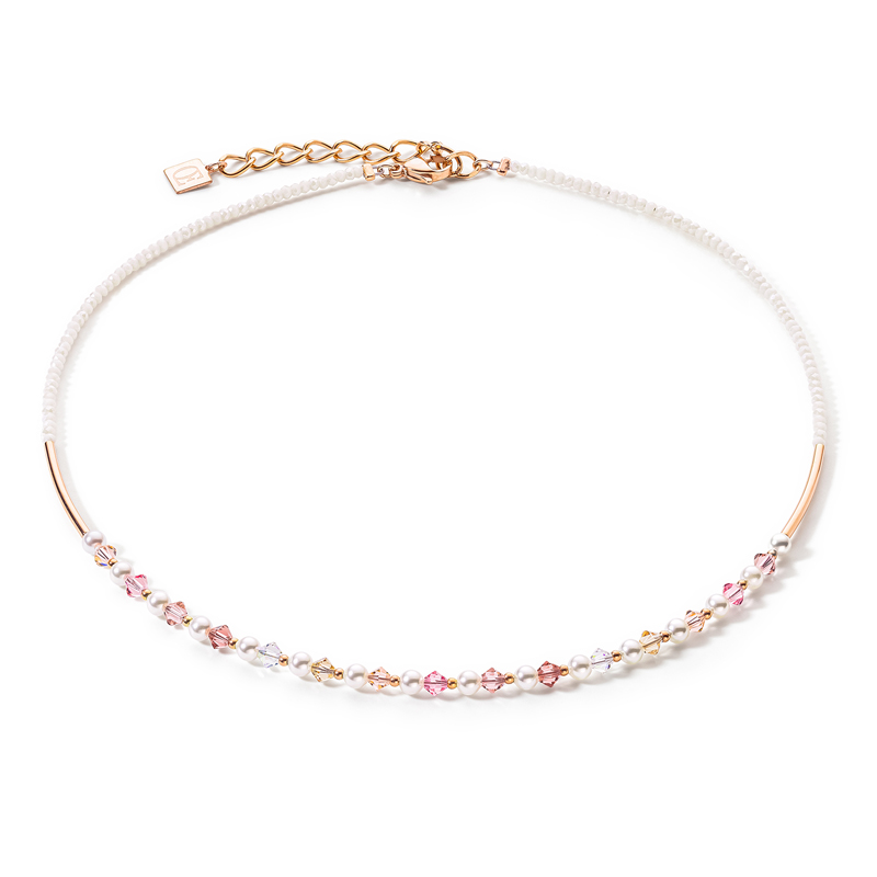 Coeur De Lion Princess Pearls Necklace Rose Gold Light Rose - Coeur De ...