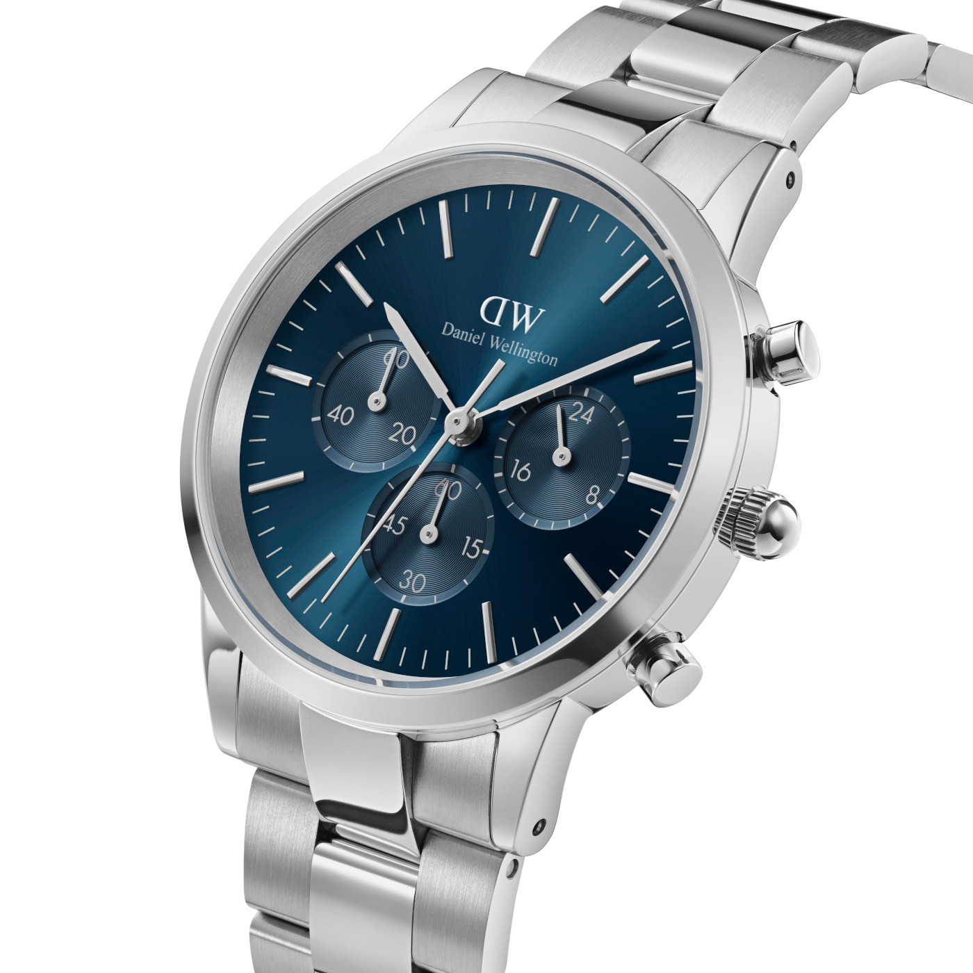 Daniel Wellington Iconic Chronograph Arctic Silver 42mm Daniel